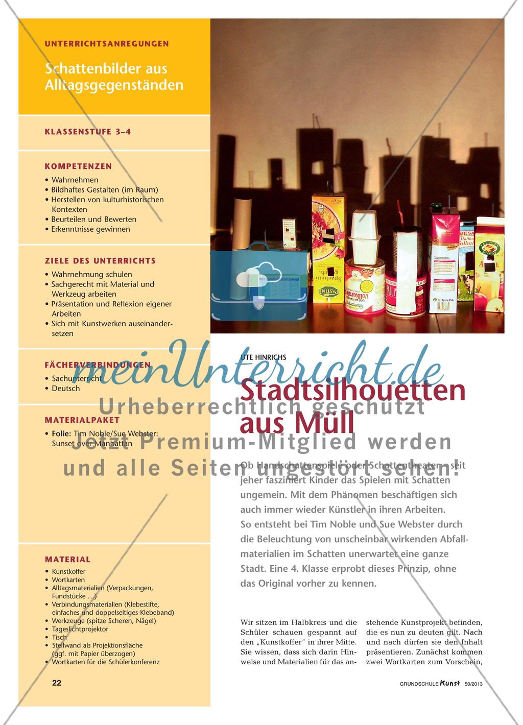 Stadtsilhouetten aus Müll Preview 1