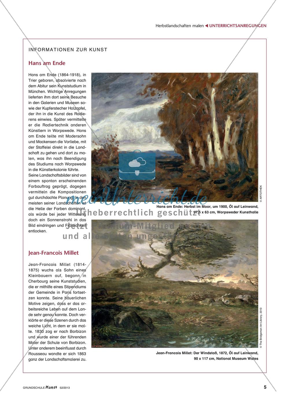 Skizzieren und Zeichnen von Herbstbäumen im Wind Preview 4