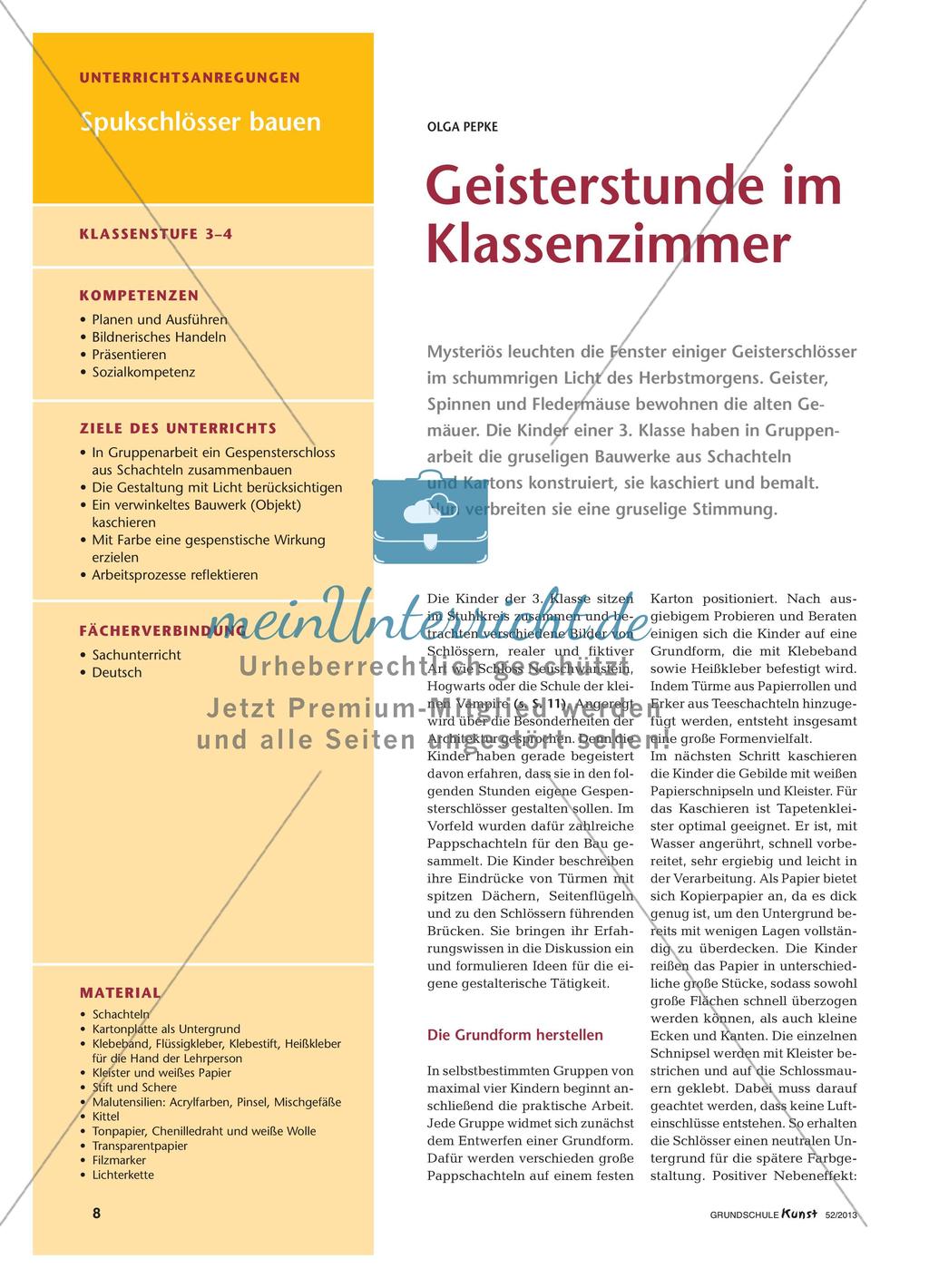 Geisterschlösser im Klassenzimmer Preview 1