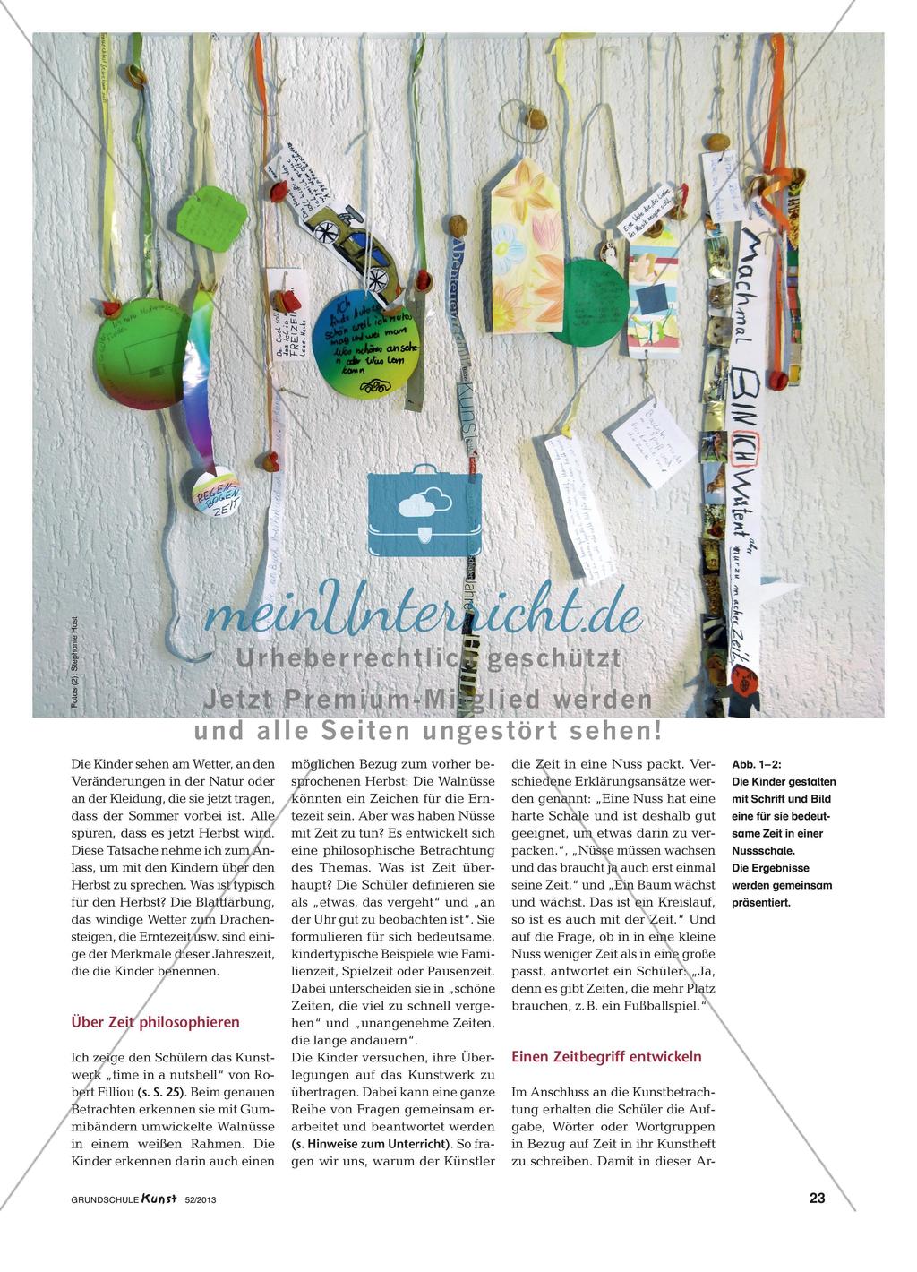 künstlerische Darstellung eines selbstgewählten Begriffs über die Zeit Preview 2