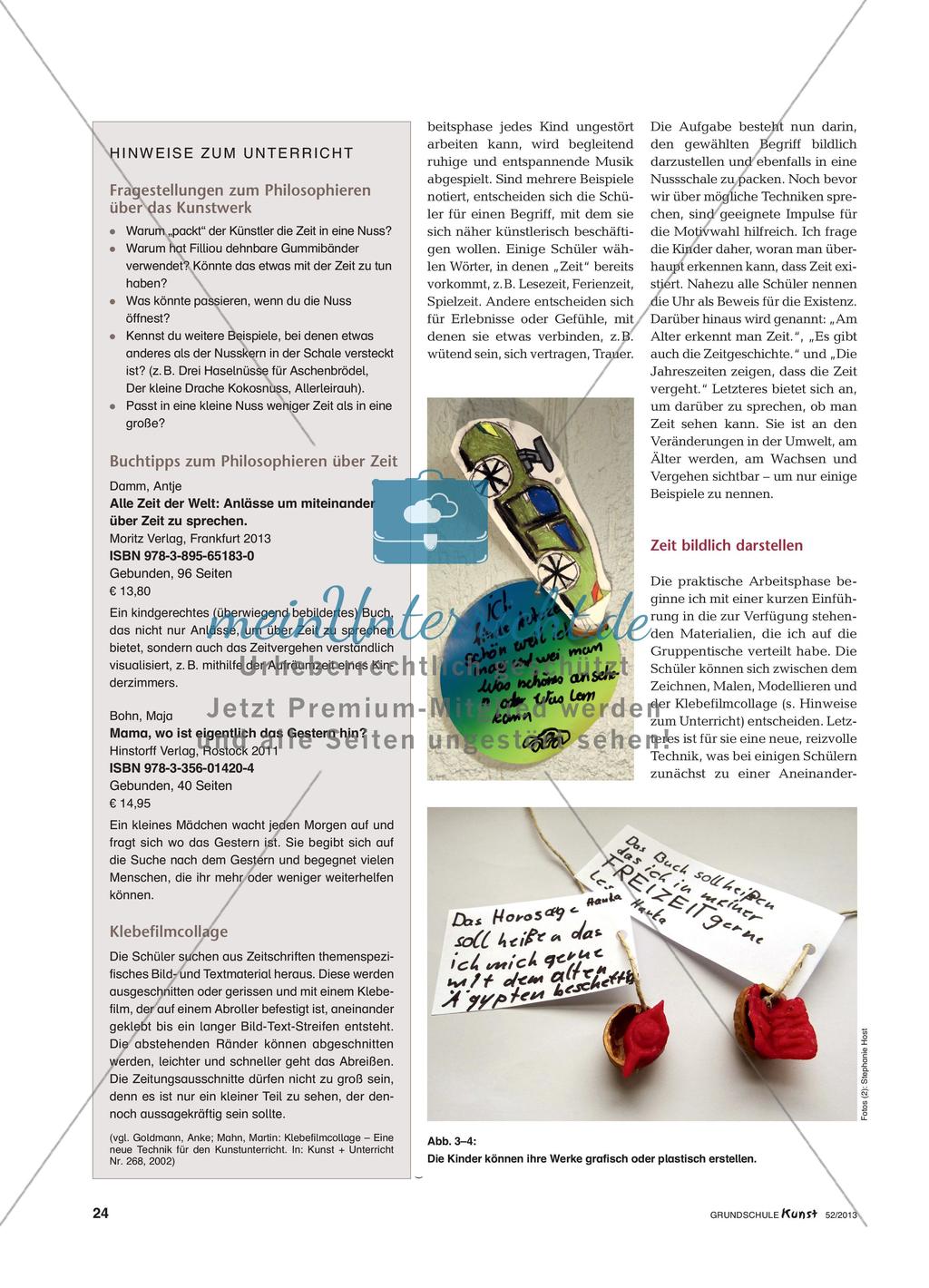 künstlerische Darstellung eines selbstgewählten Begriffs über die Zeit Preview 3