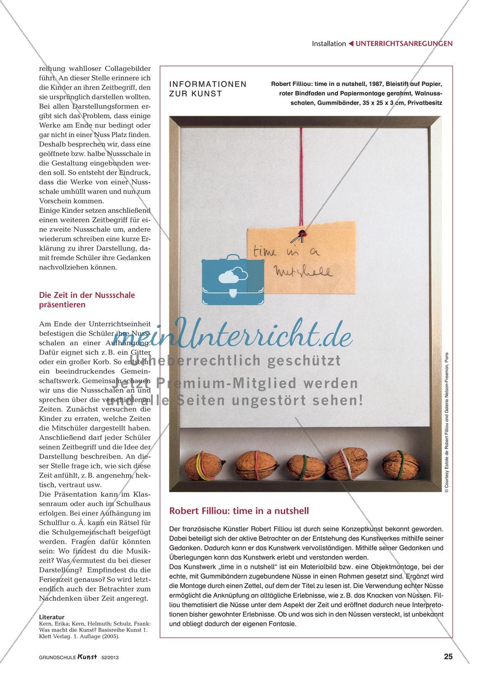 künstlerische Darstellung eines selbstgewählten Begriffs über die Zeit Preview 4