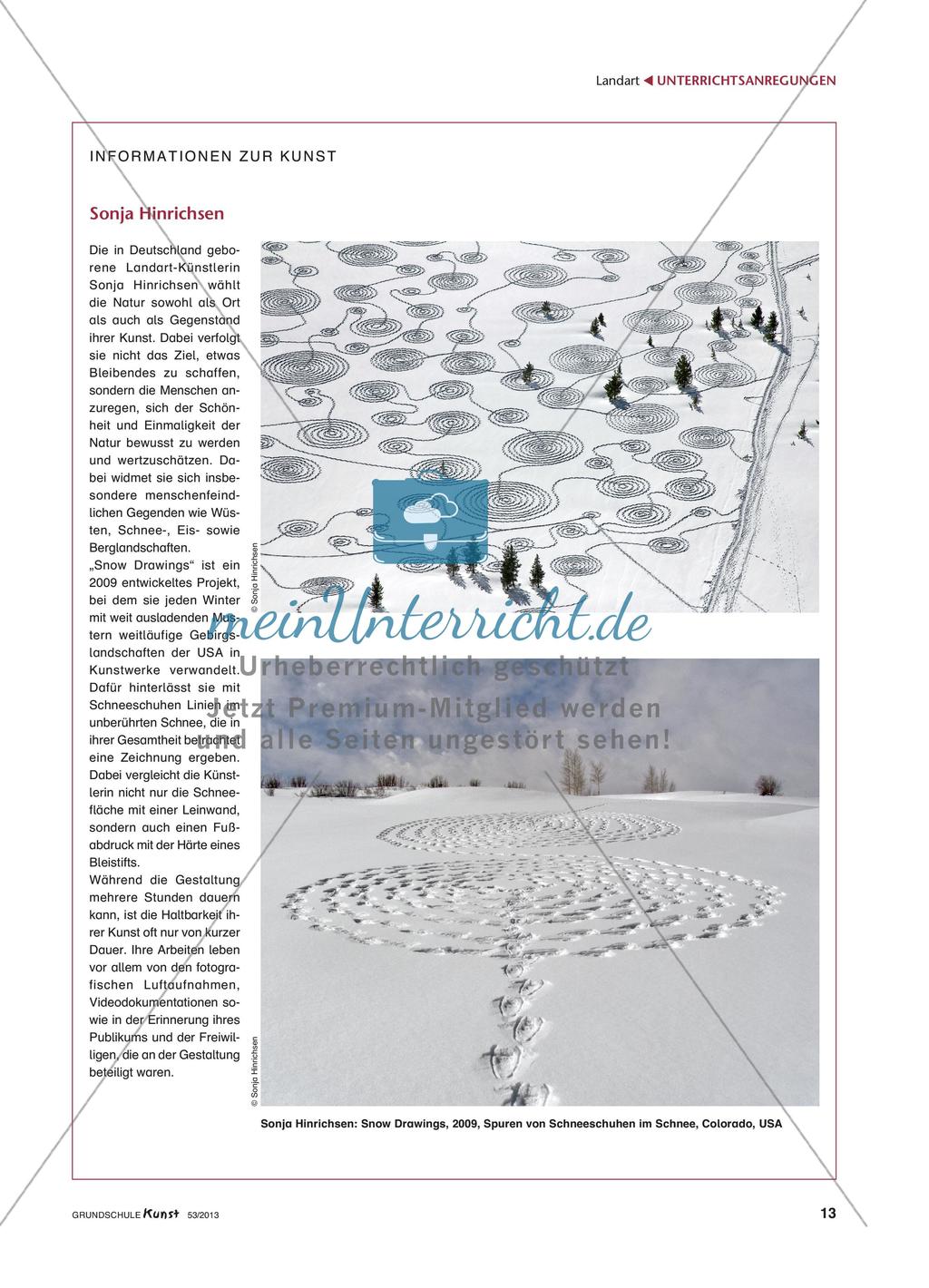 Kunst mit dem Körper und in der Natur: Engelsfiguren im Schnee Preview 4