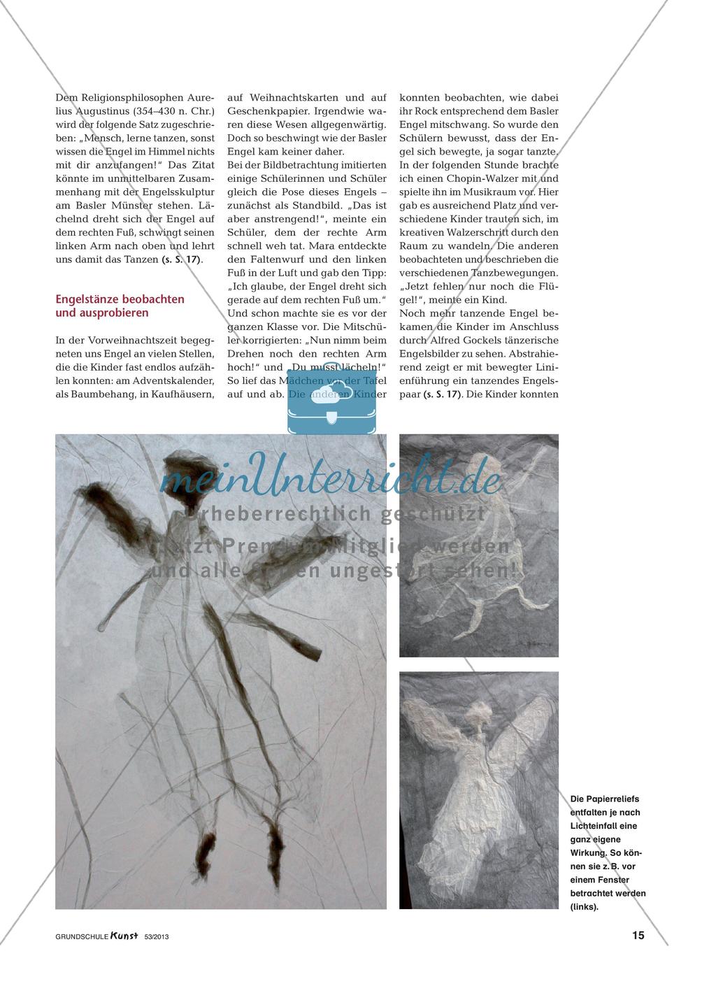 Tanzende Engel als Relief Preview 2