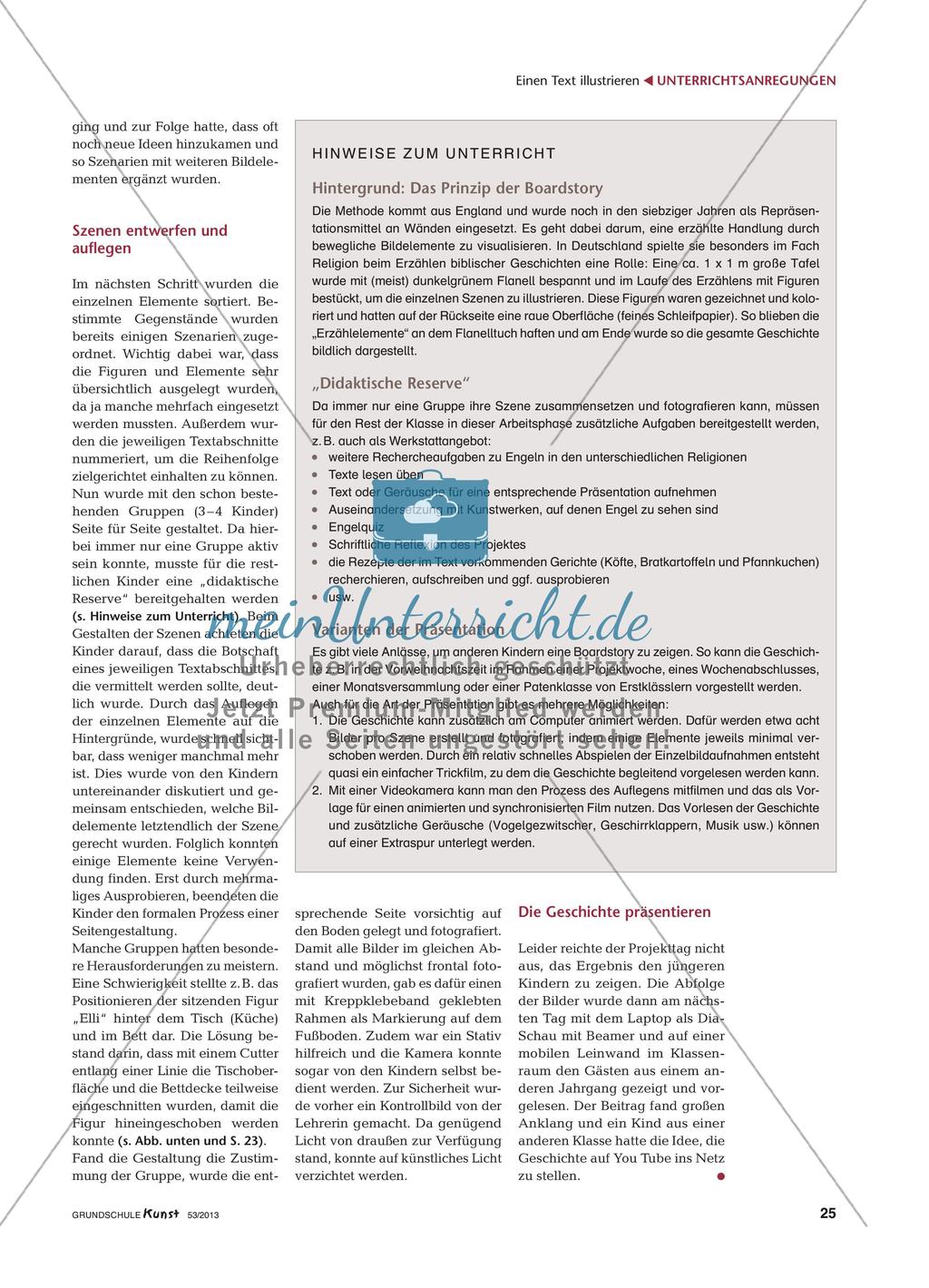Eine Boardstory zur Geschichte