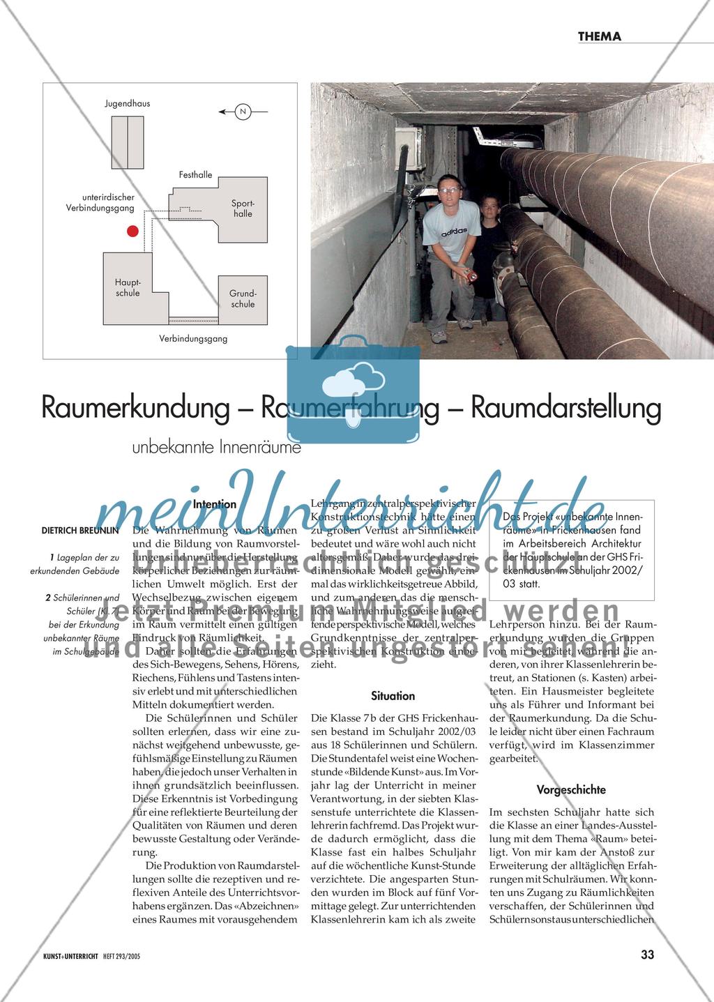 Raumerkundung – Raumerfahrung – Raumdarstellung: unbekannte Innenräume Preview 1
