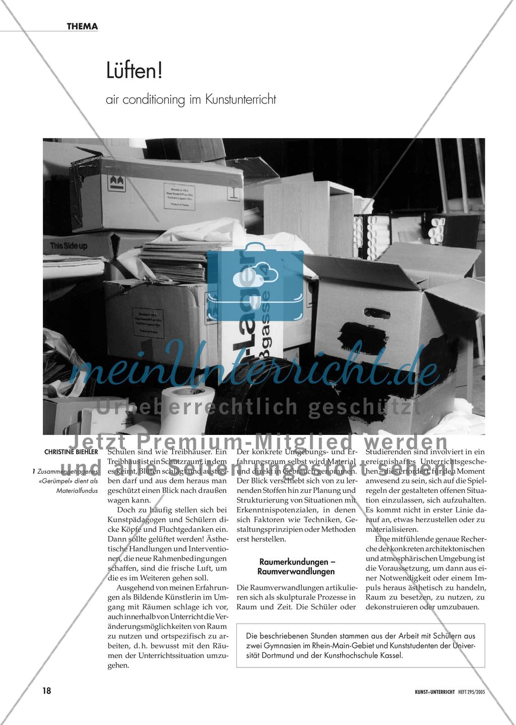 Lüften! - air conditioning im Kunstunterricht Preview 1