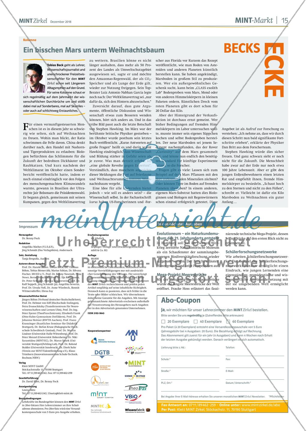 MINT Zirkel - Ausgabe 4, Dezember 2018 Preview 15