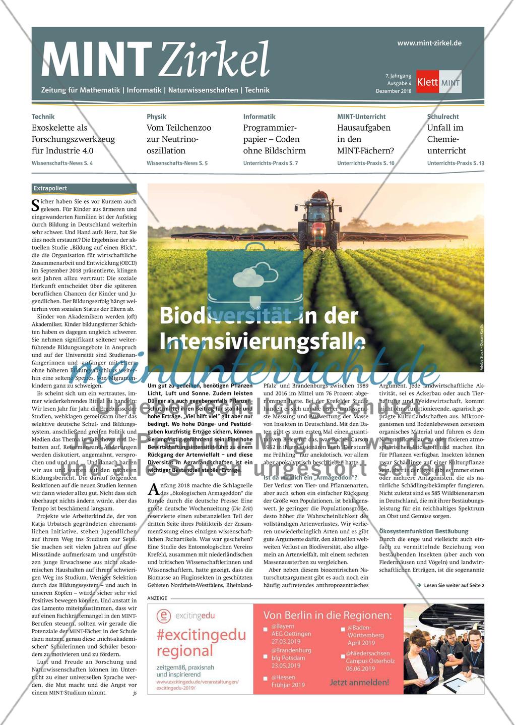 MINT Zirkel - Ausgabe 4, Dezember 2018 Preview 1