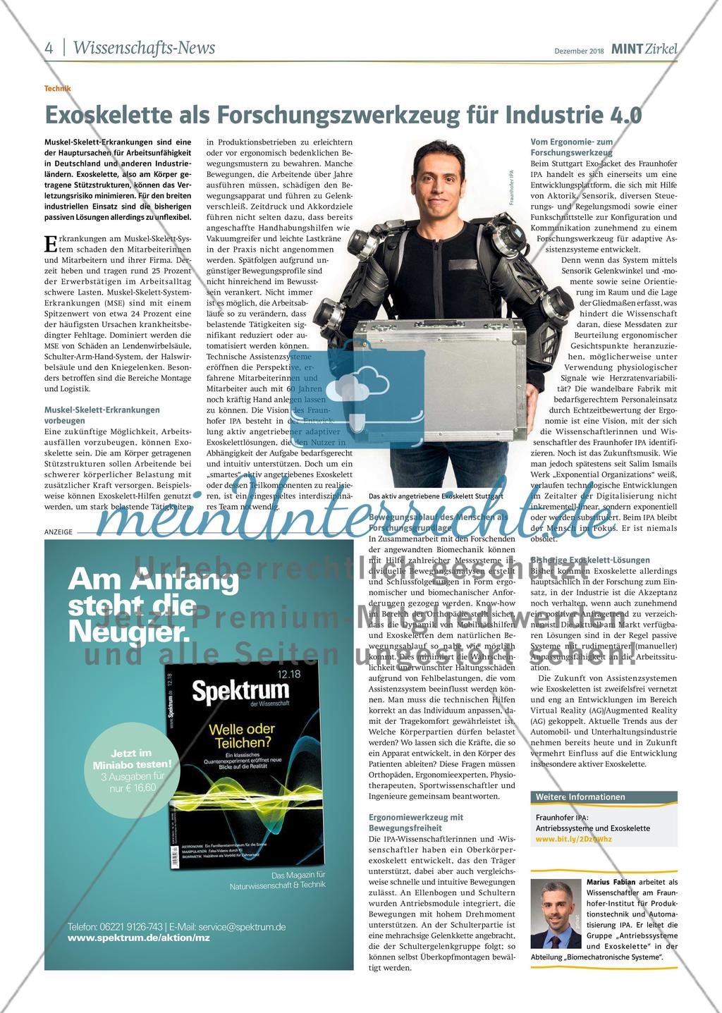 MINT Zirkel - Ausgabe 4, Dezember 2018 Preview 4