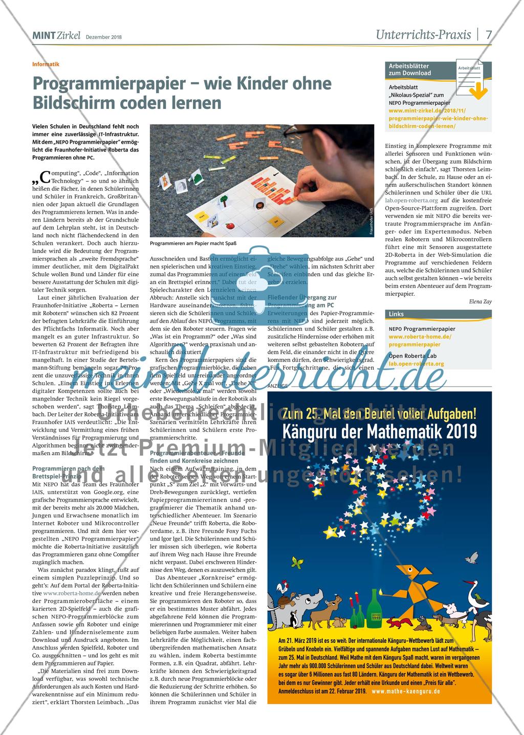 MINT Zirkel - Ausgabe 4, Dezember 2018 Preview 7
