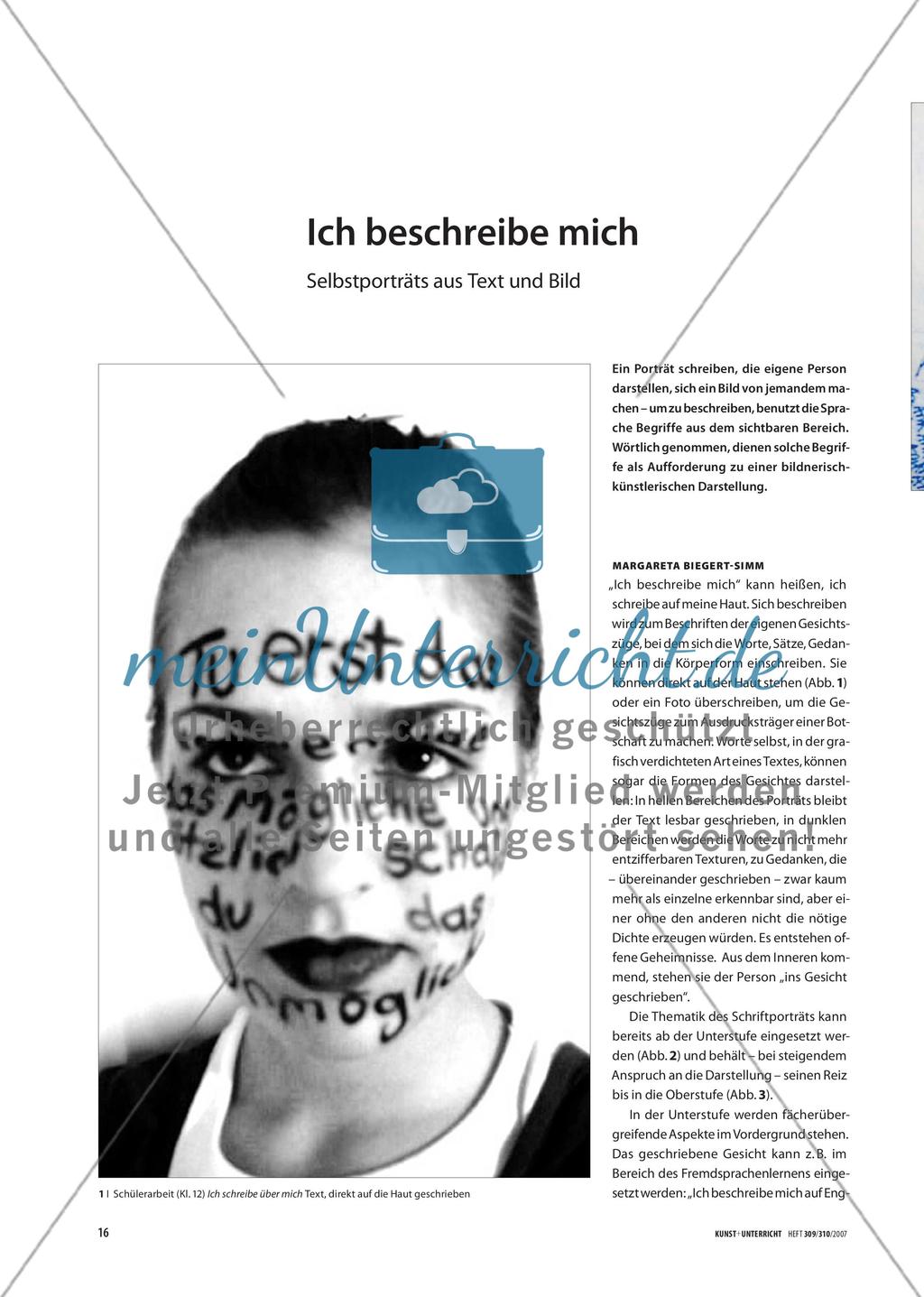 Ich beschreibe mich - Selbstporträts aus Text und Bild Preview 1