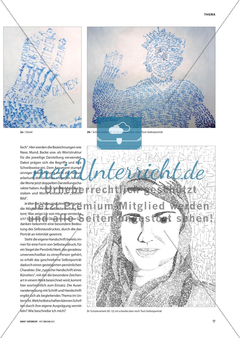 Ich beschreibe mich - Selbstporträts aus Text und Bild Preview 2
