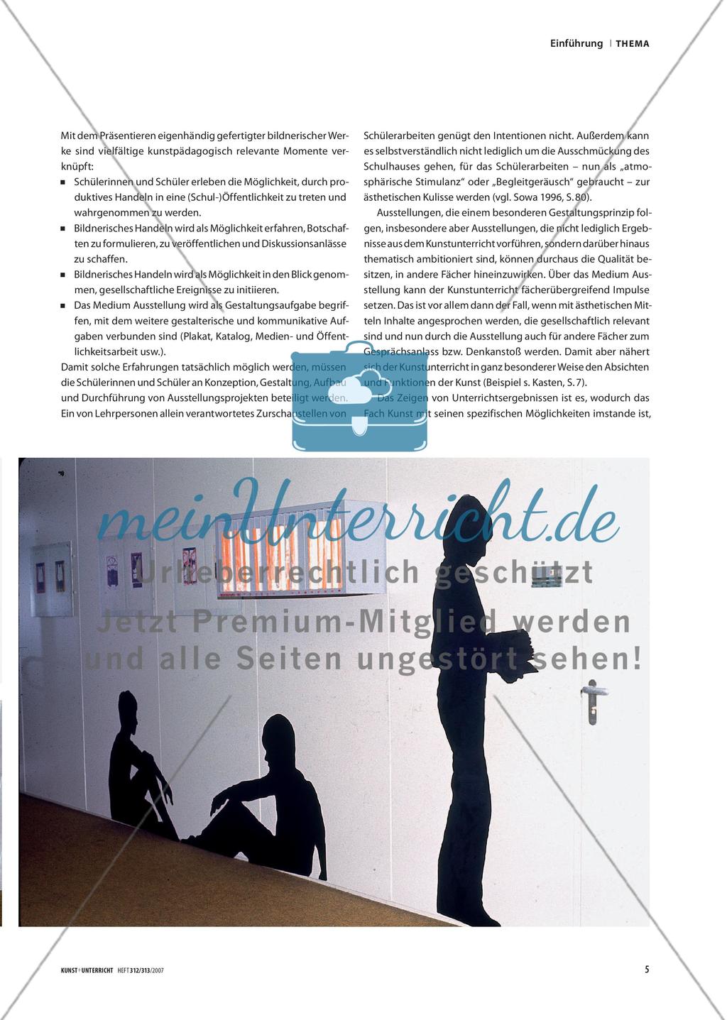 Medium Ausstellung - als Aufgabe im Kunstunterricht Preview 2