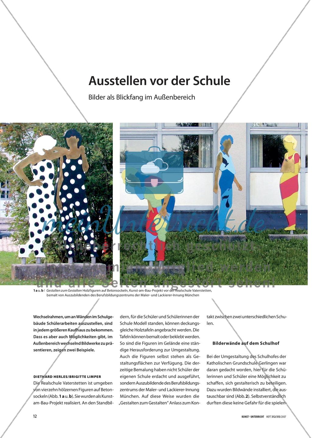 Ausstellen vor der Schule - Bilder als Blickfang im Außenbereich Preview 1