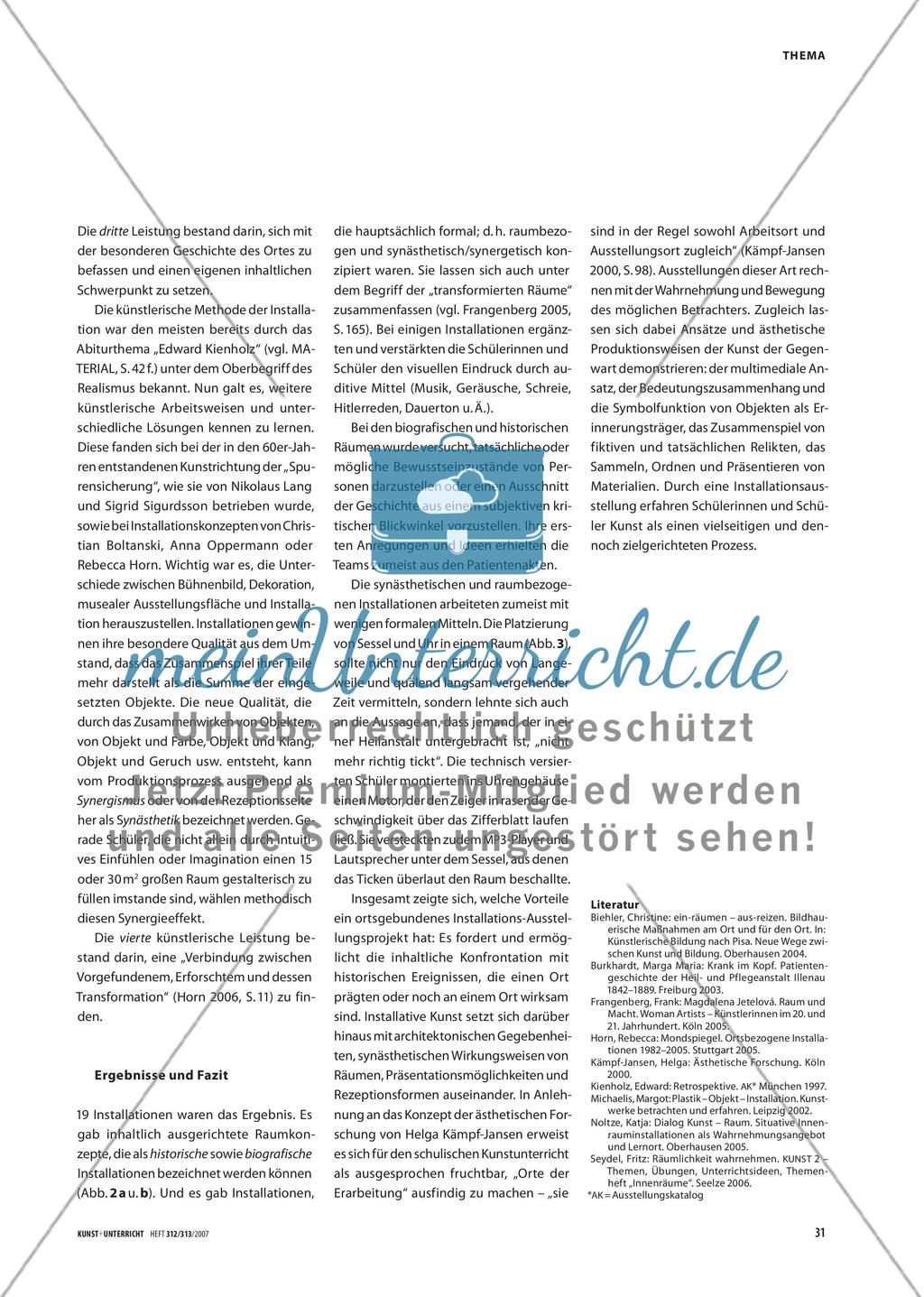 Von Tür zu Tür, durch Raum und Zeit … - Installationen in einer leerstehenden Heilanstalt Preview 4