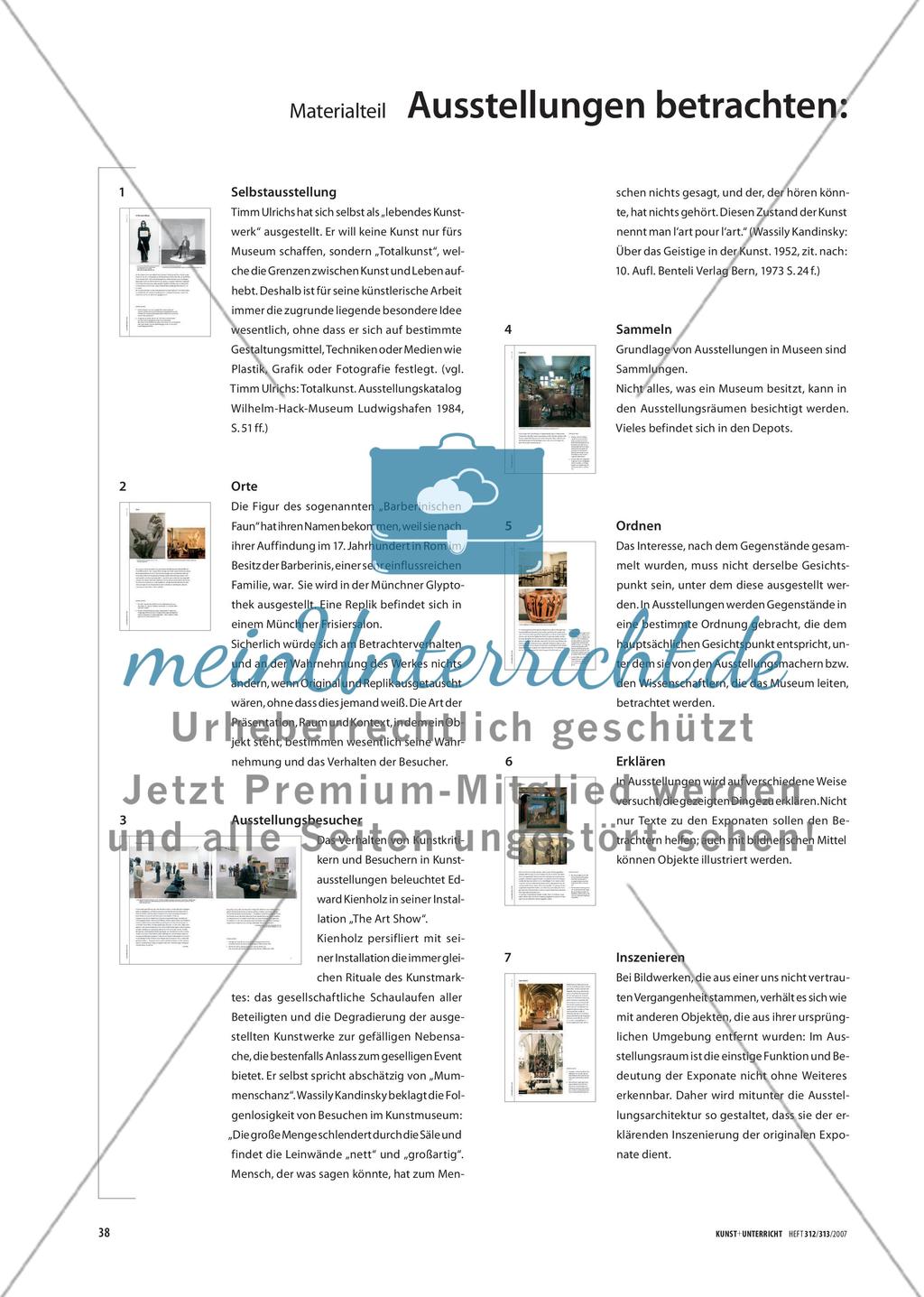 Materialteil: Ausstellungen betrachten: Hintergründe, Zusammenhänge Preview 1