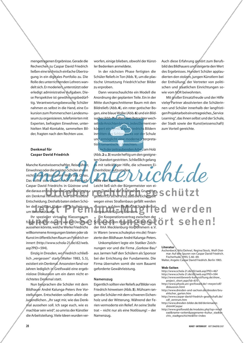 Caspar David Friedrich in Gützkow - Ein Projekt im virtuellen Klassenraum Preview 3