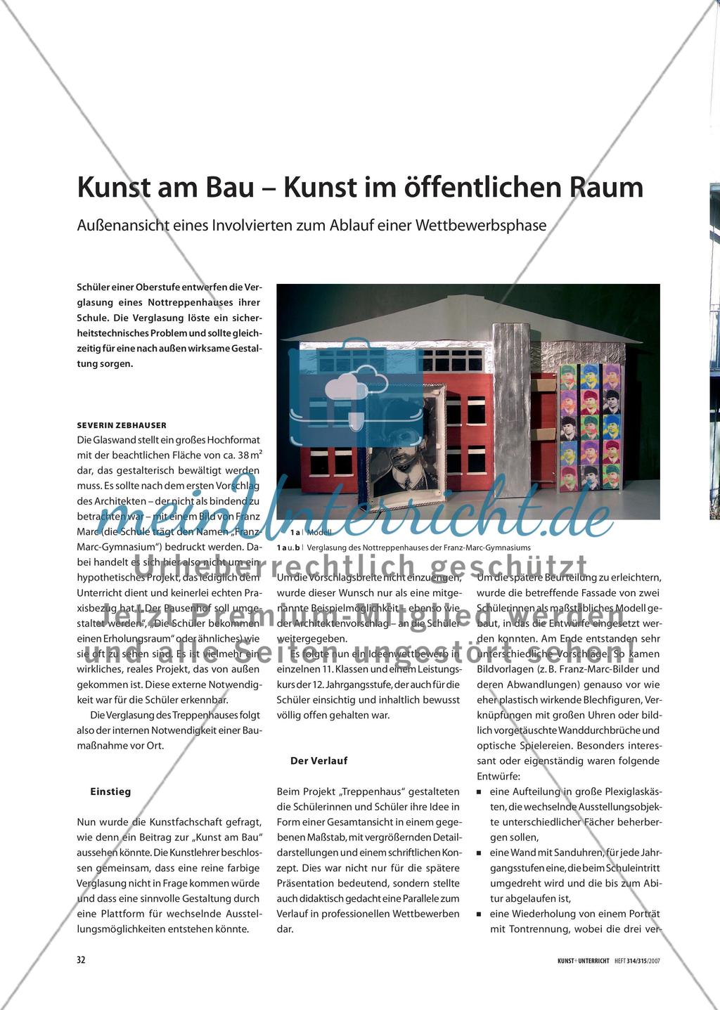 Kunst am Bau – Kunst im öffentlichen Raum: Außenansicht eines Involvierten zum Ablauf einer Wettbewerbsphase Preview 1