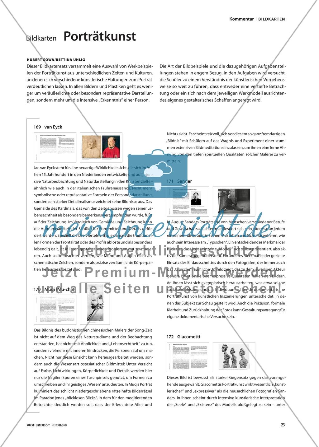 Bildkarten: Porträtkunst Preview 1