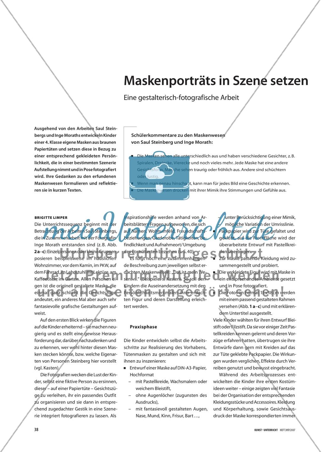 Maskenporträts in Szene setzen - Eine gestalterisch-fotografische Arbeit Preview 1