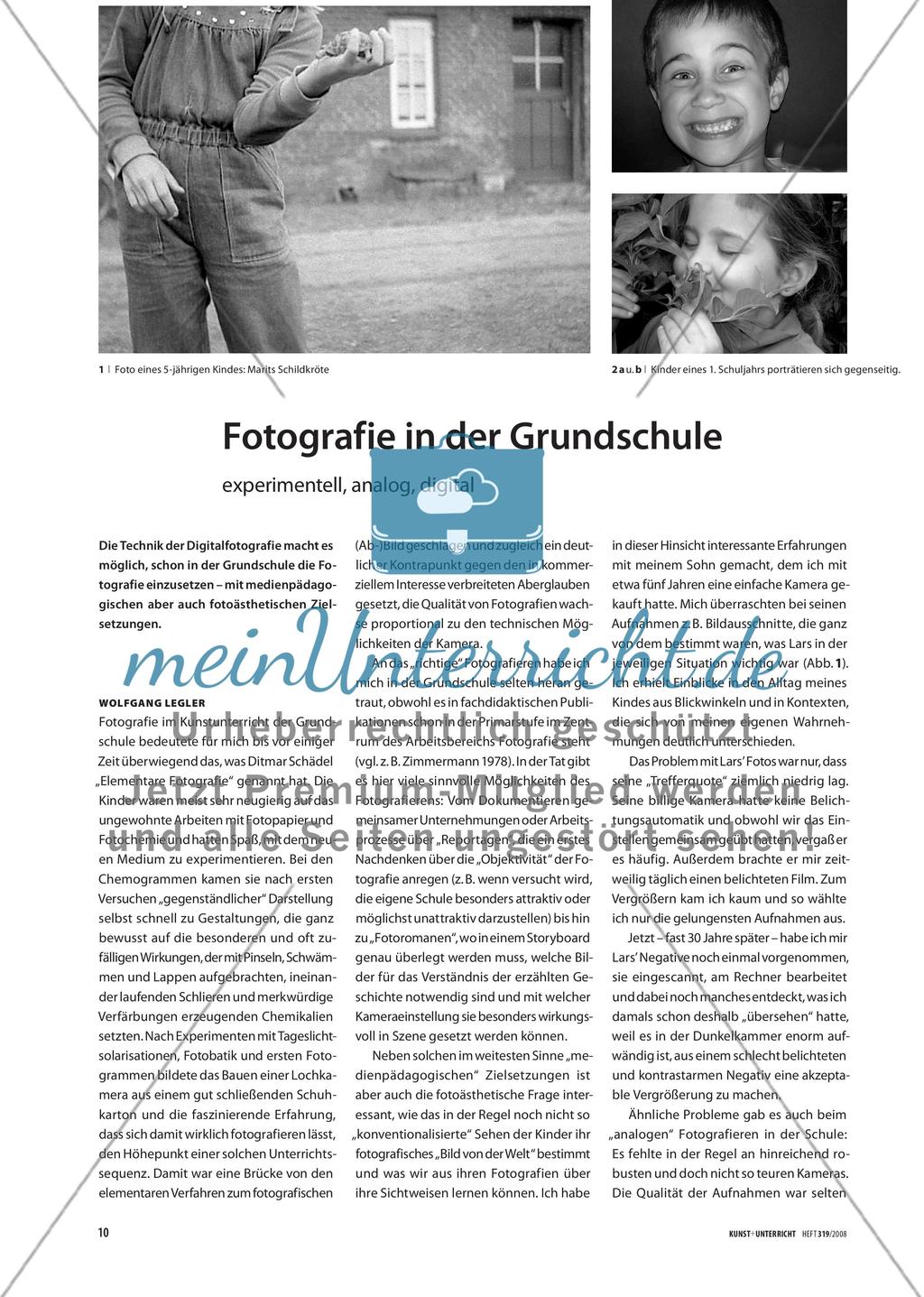 Fotografie in der Grundschule - experimentell, analog, digital Preview 1