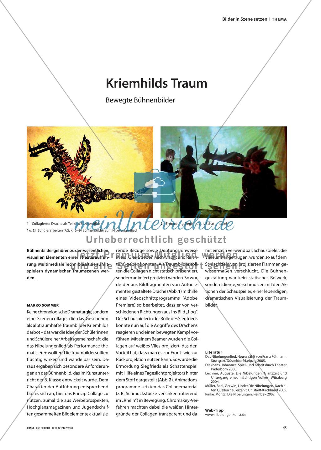 Kriemhilds Traum - Bewegte Bühnenbilder Preview 1