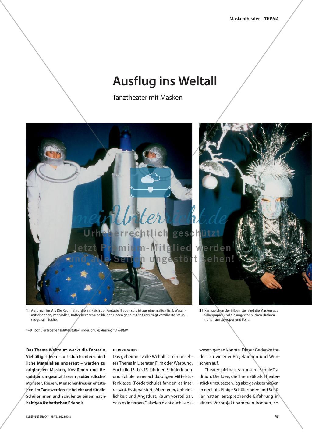 Ausflug ins Weltall - Tanztheater mit Masken Preview 1