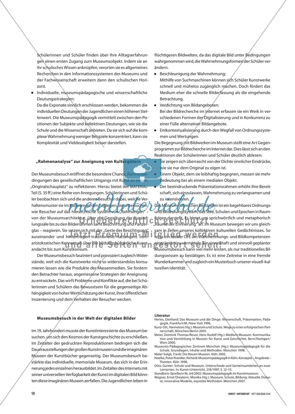 Ins Museum - Arbeiten im Museum, Arbeiten mit dem Museum Preview 7