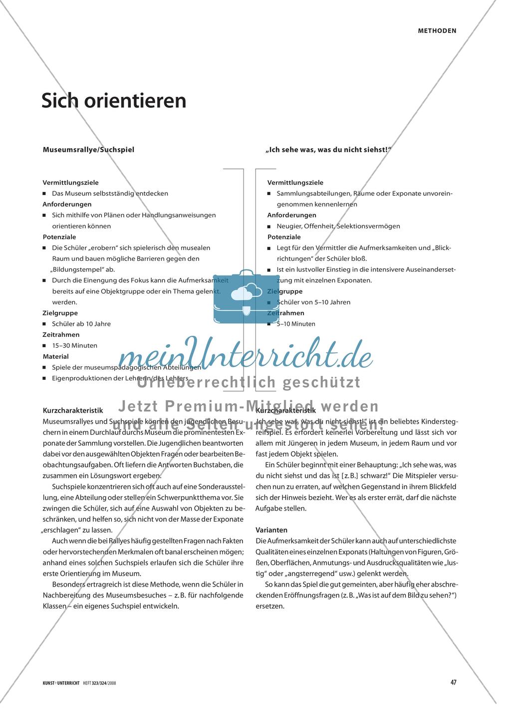 Methoden der Annäherung an Museumsobjekte Preview 3