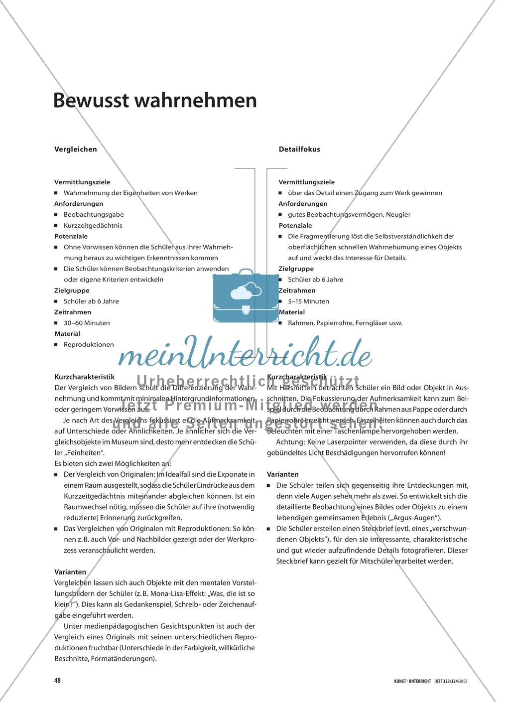 Methoden der Annäherung an Museumsobjekte Preview 4