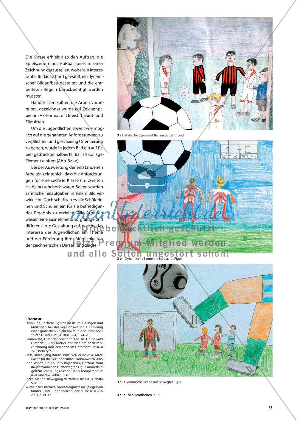 Ballspiel - Raumwirkung durch Überschneidung, Anordnung auf der Bildfläche und Größenverhältnisse Preview 3