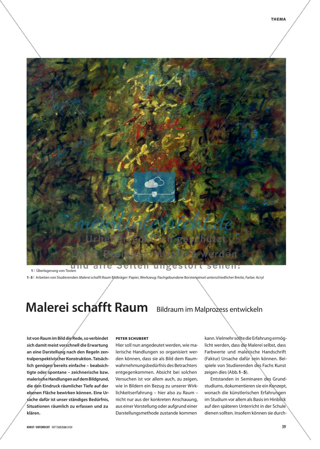 Malerei schafft Raum - Bildraum im Malprozess entwickeln Preview 1