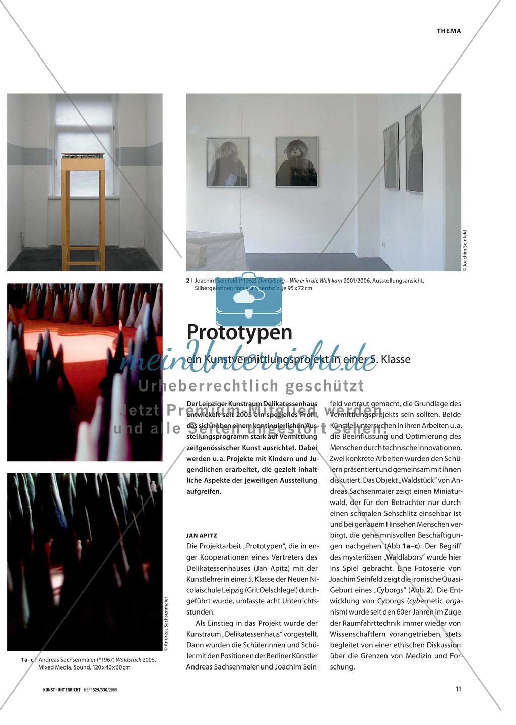 Prototypen - ein Kunstvermittlungsprojekt in einer 5. Klasse Preview 1
