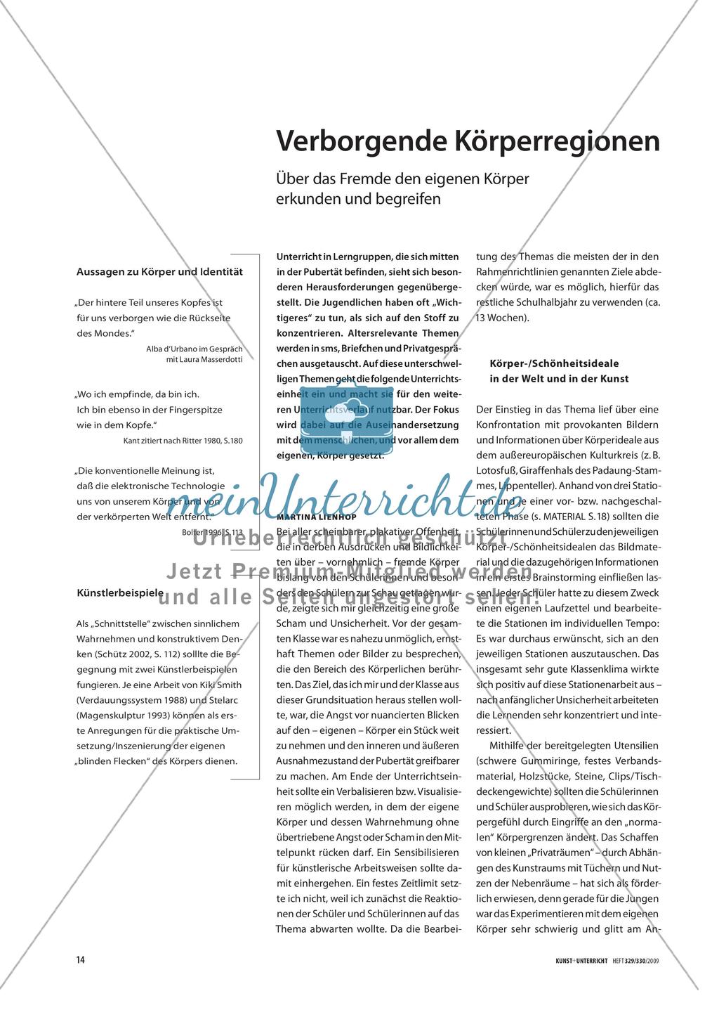 Verborgende Körperregionen - Über das Fremde den eigenen Körper erkunden und begreifen Preview 1