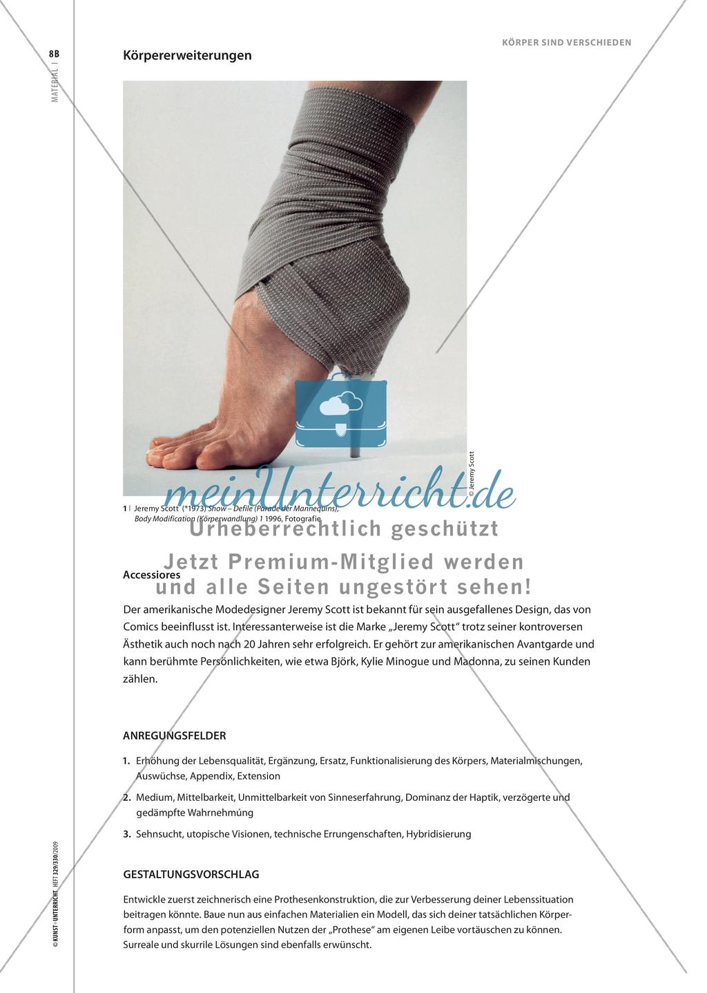 Materialteil: Aspekte zu Körperdarstellungen und -inszenierungen Preview 27