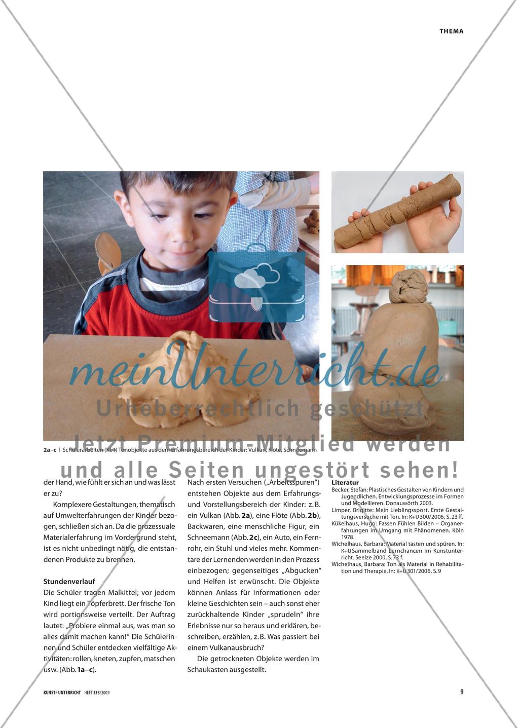 Was das Material hergibt - Erfahrungen mit dem Material Ton Preview 2