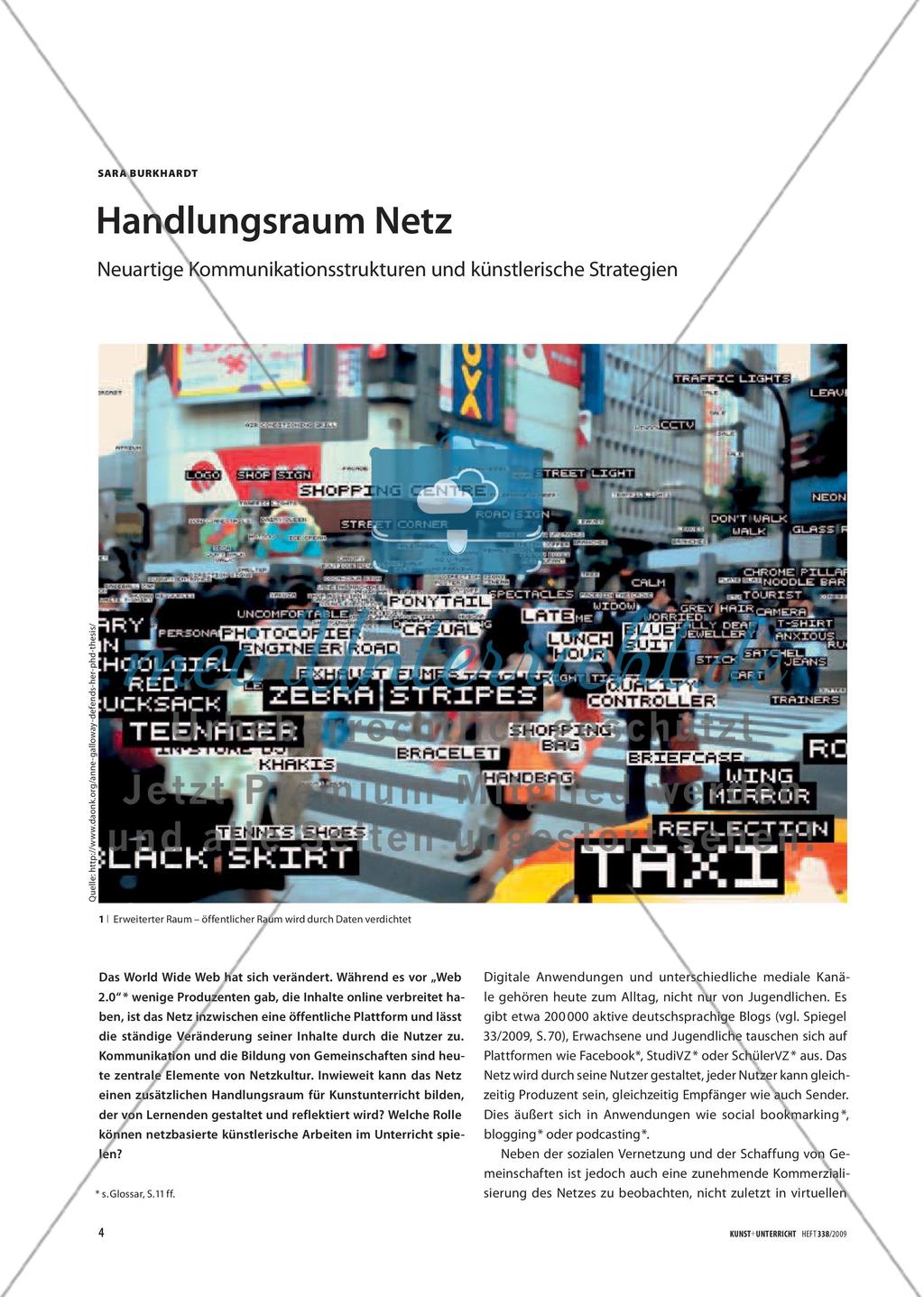 Handlungsraum Netz - Neuartige Kommunikationsstrukturen und künstlerische Strategien Preview 1