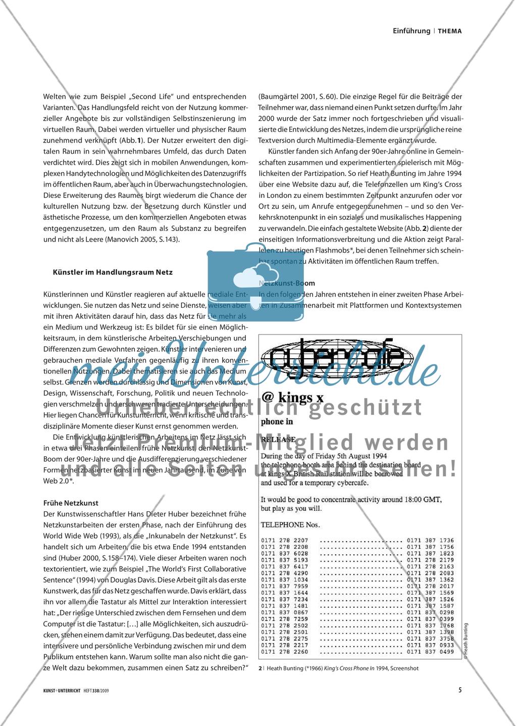 Handlungsraum Netz - Neuartige Kommunikationsstrukturen und künstlerische Strategien Preview 2