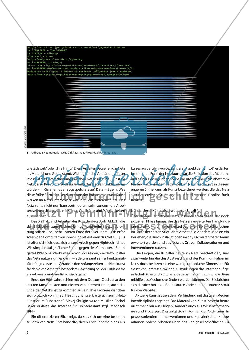 Handlungsraum Netz - Neuartige Kommunikationsstrukturen und künstlerische Strategien Preview 3