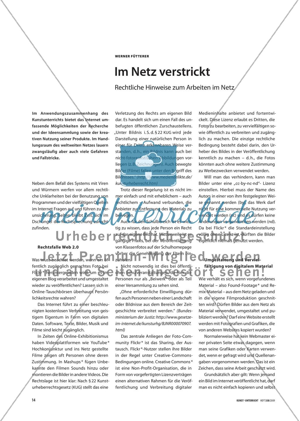 Im Netz verstrickt - Rechtliche Hinweise zum Arbeiten im Netz Preview 1