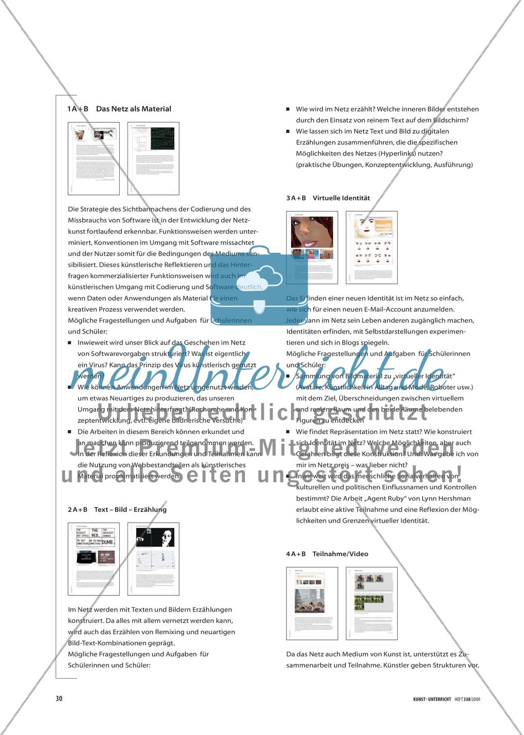 Materialteil: Netzbasierte Kunst Preview 2