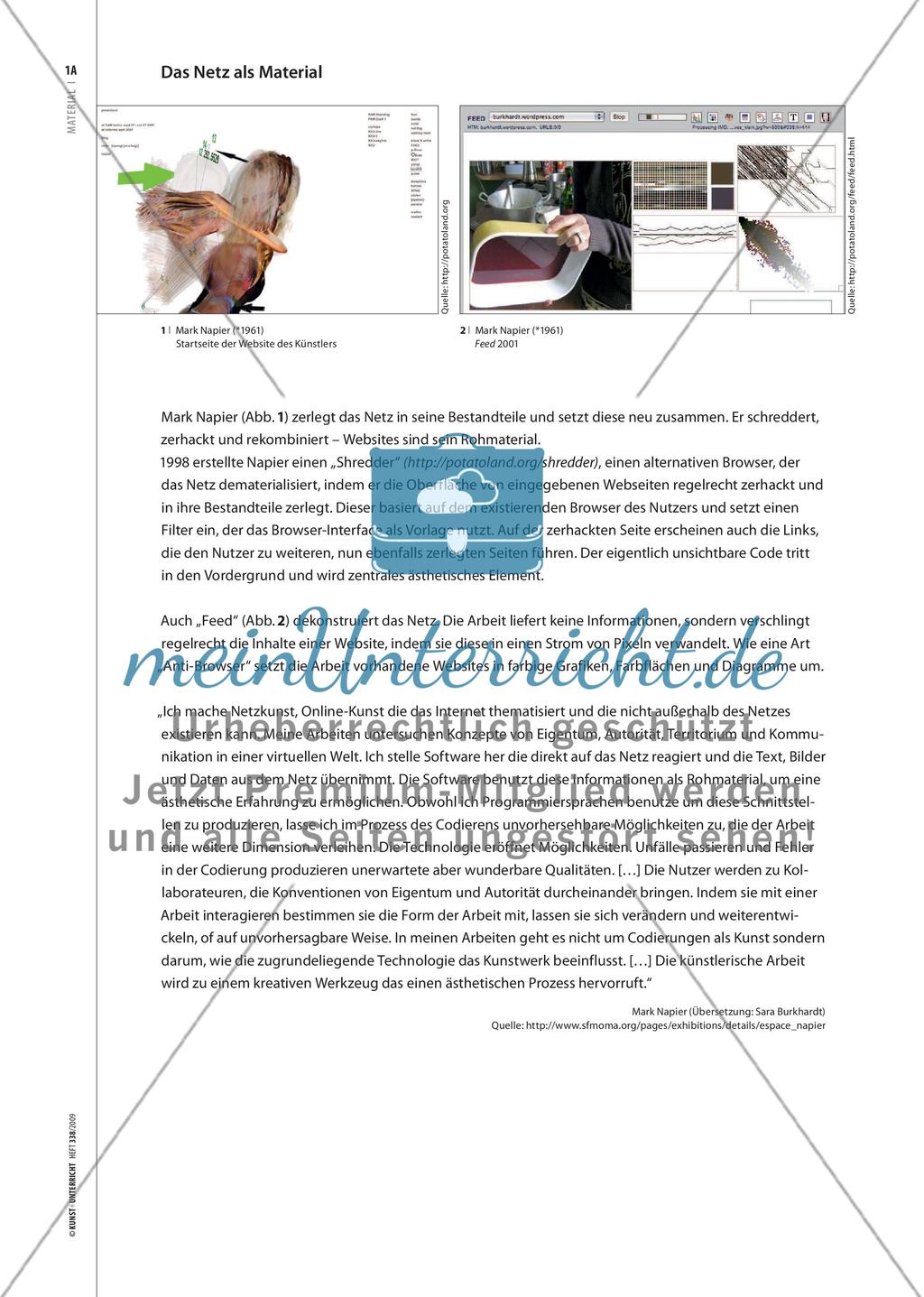 Materialteil: Netzbasierte Kunst Preview 4