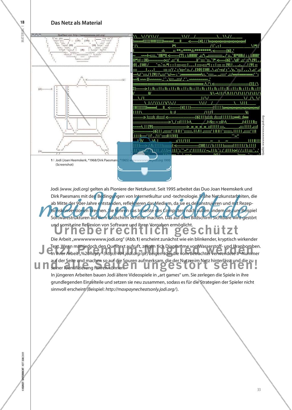 Materialteil: Netzbasierte Kunst Preview 5