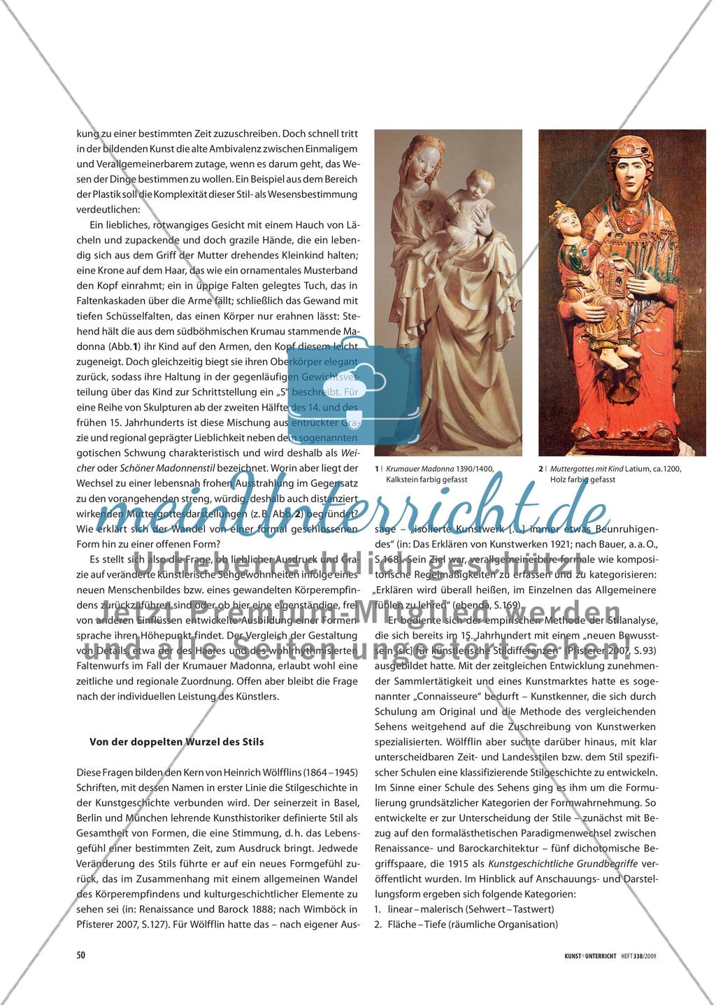 Stil- kontra Strukturanalyse - Kunstwissenschaftliche Interpretationsmethoden und -ansätze für den Kunstunterricht Preview 2