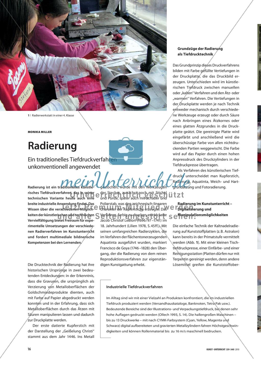 Radierung - Ein traditionelles Tiefdruckverfahren unkonventionell angewendet Preview 1