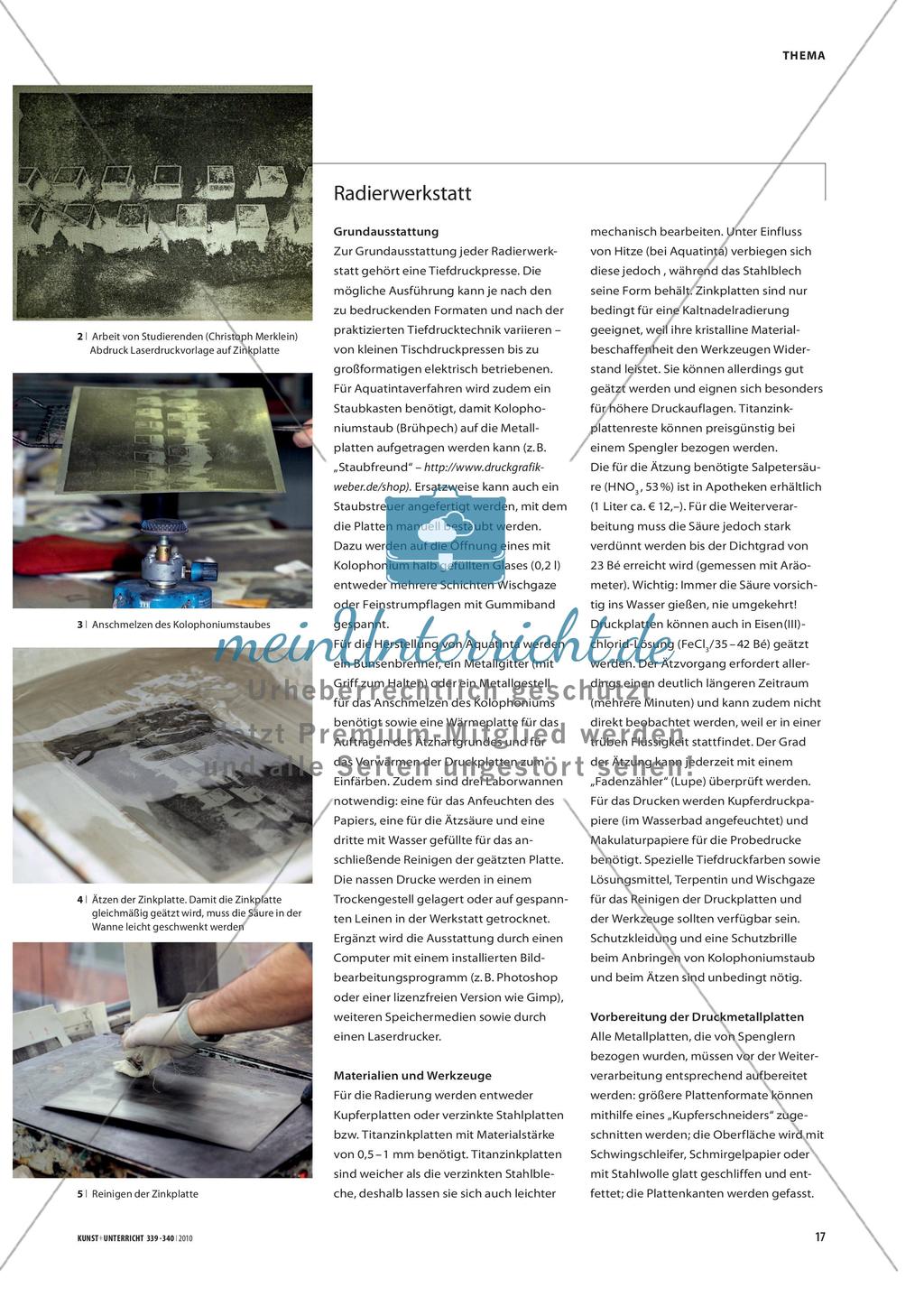 Radierung - Ein traditionelles Tiefdruckverfahren unkonventionell angewendet Preview 2
