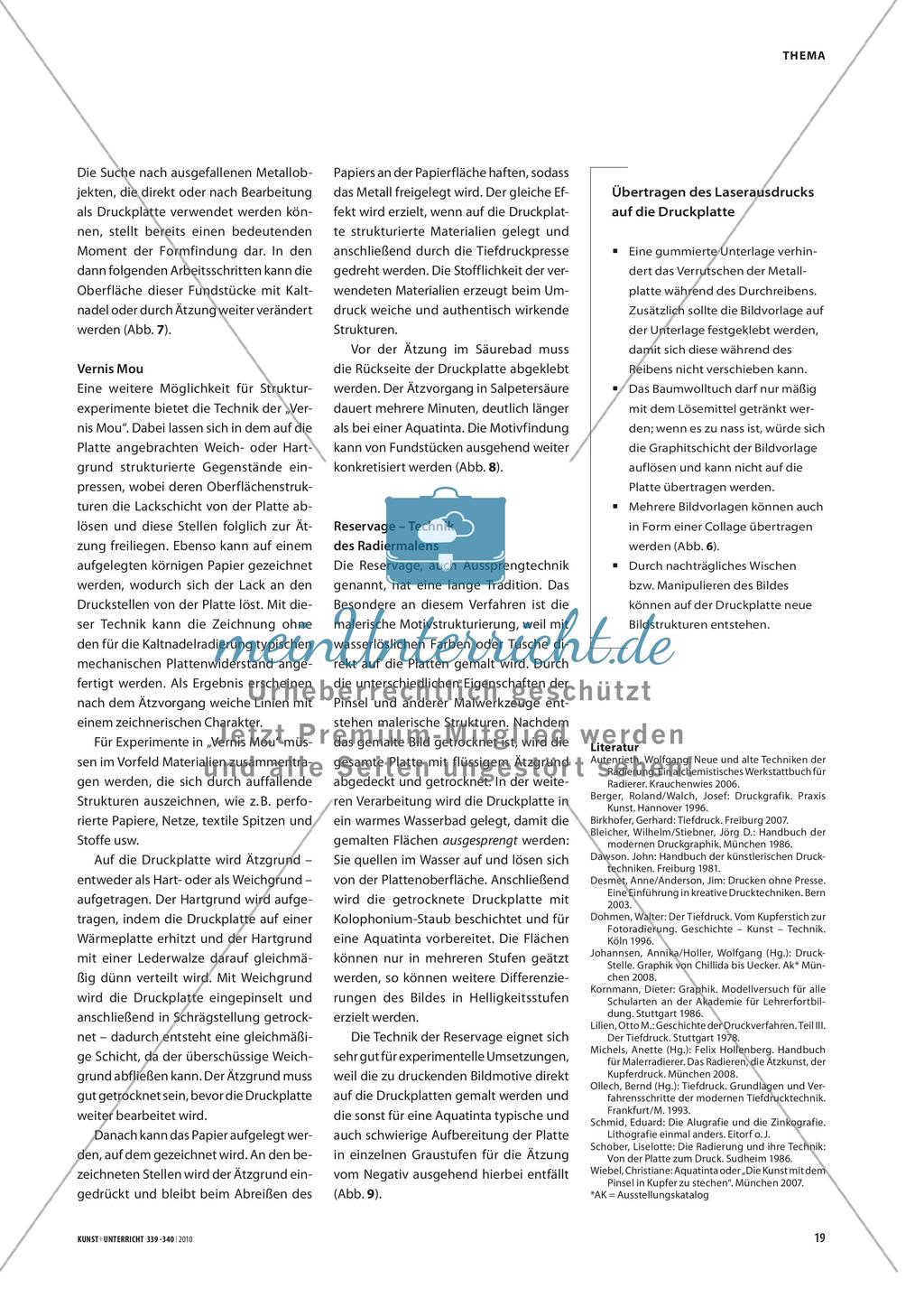 Radierung - Ein traditionelles Tiefdruckverfahren unkonventionell angewendet Preview 4