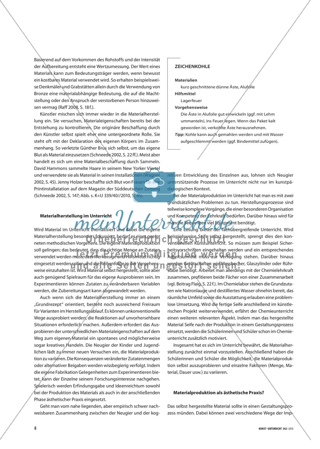Mehl, Wasser, Öl - Materialherstellung im Kunstunterricht Preview 5