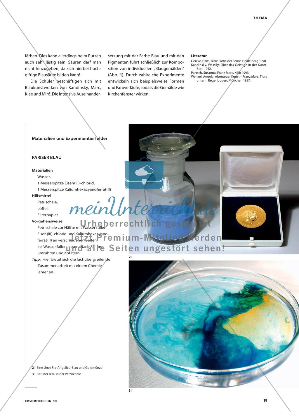 Projekt Blau - Herstellung von Farbe für ästhetische Praxis Preview 2